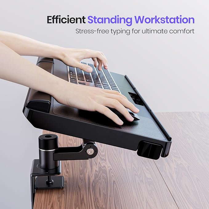 Klearlook Upgraded Adjustable Keyboard Tray - Image 3