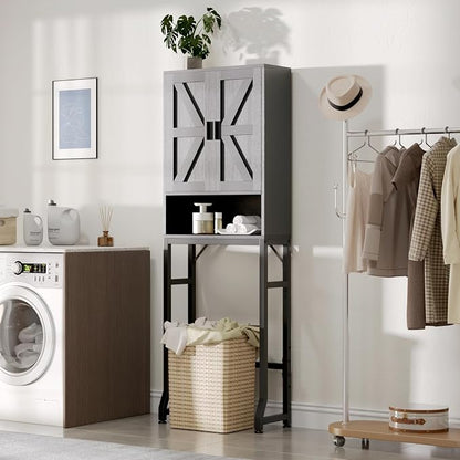 Black Over The Toilet Storage Cabinet - Image 7