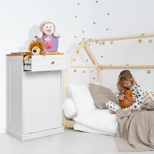 VINGLI Tilt Out Trash Cabinet, Garbage Can Cabinet - Image 9