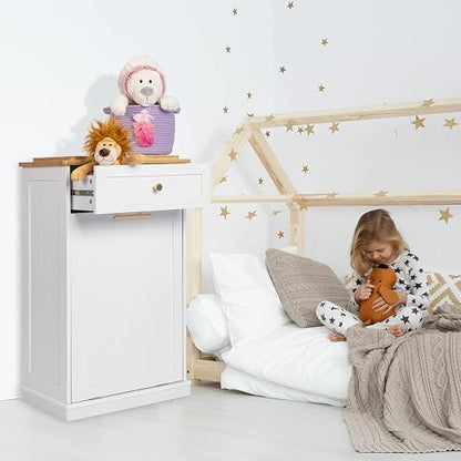 VINGLI Tilt Out Trash Cabinet, Garbage Can Cabinet - Image 9