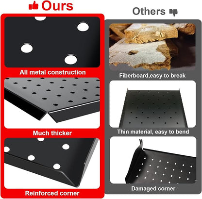 4Pcs Metal Pegboard Panels 24"x12" - Image 5