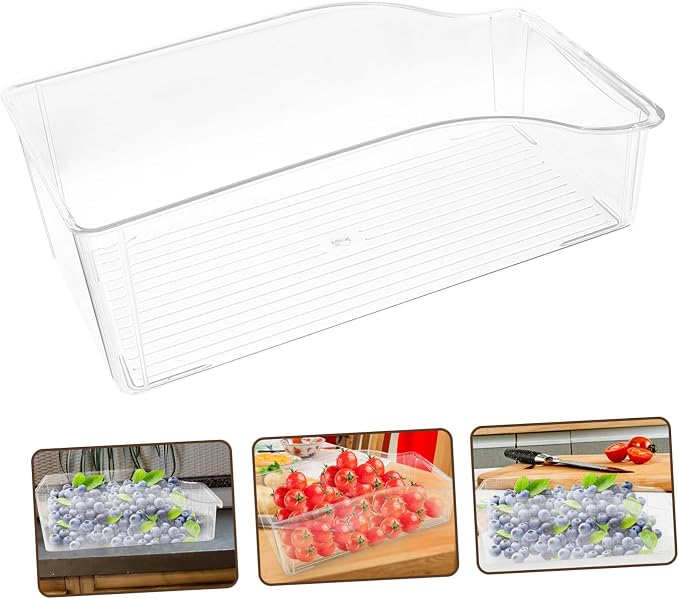 Clear Refrigerator Drawer Organizer Storage Container - Image 3