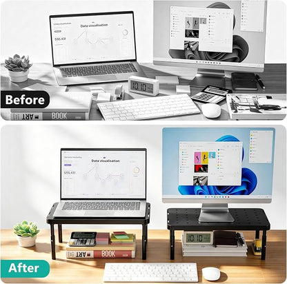 WALI Computer Monitor Stand for Desk, Adjustable Laptop Riser, Desk Monitor - Image 3