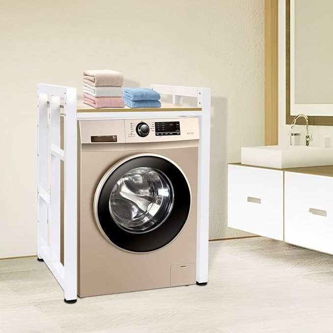 Washer Dryer Stacking Rack Stand, Heavy Duty Washer&Dryer Storage Shelves - Image 8