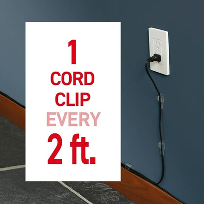 Command Round Cord Clips, Damage Free Hanging Cable, - Image 8
