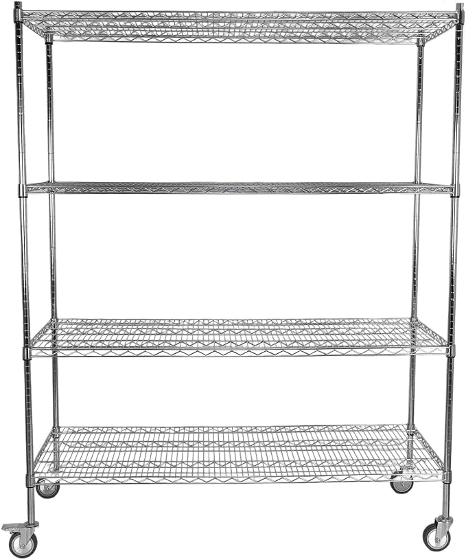 5-Tier 70.87x59.76x23.98in Heavy Duty Steel Storage Rack Each Layer Support by Unknown