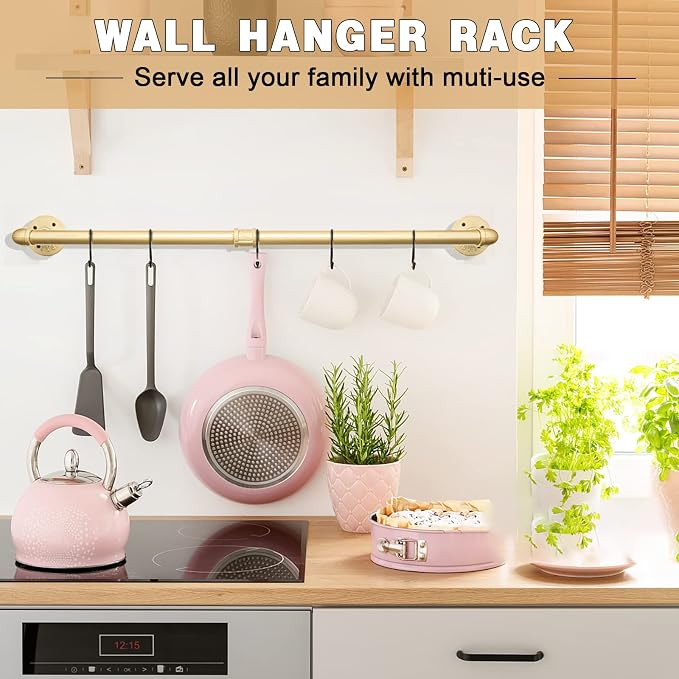 Gold Wall Mount Iaundry Drying Rack - Image 4