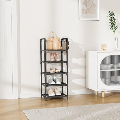 LANTEFUL Narrow Shoe Rack 5 Tier Shoe Shelf Storage - Image 2