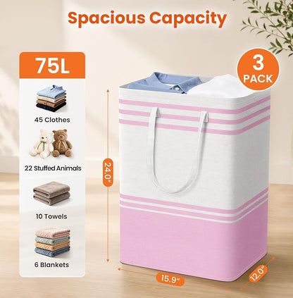 TranquilRelax 3-Pack Laundry Basket - Image 2