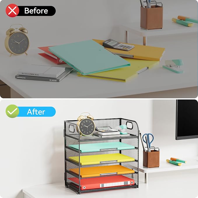 Paper Organizer Letter Tray - Image 6