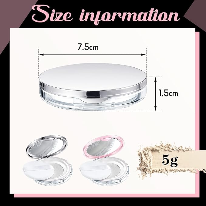 Cunhill 2 Pcs Loose Powder Container - Image 2