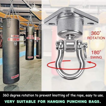 9M Stainless Steel Hanger with Smooth Swing Bearings, Heavy Duty 180°+360° - Image 3