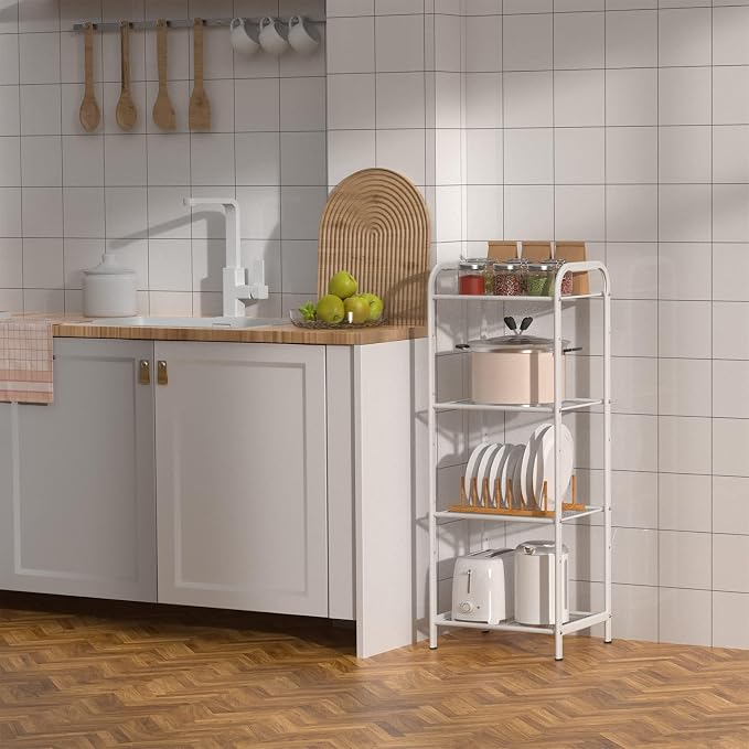 MAX Houser Storage Rack with Shelf, Industrial Style Extendable Plant Stand - Image 5