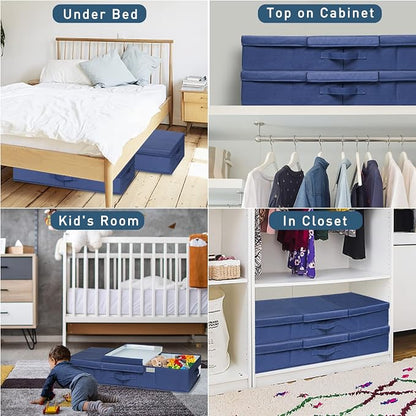punemi Under Bed Storage Containers, 2 Pack Under Bed Organizer - Image 7