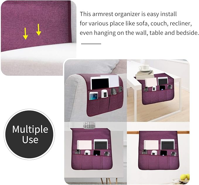 Sofa Armrest Organizer, Remote Control Holder - Image 5
