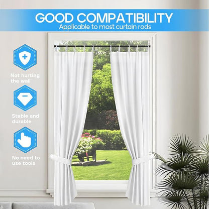 4 Pack Spring Tension Rod, Adjustable 28-45 Inch No Drill, Fits Windows Kitchen - Image 7