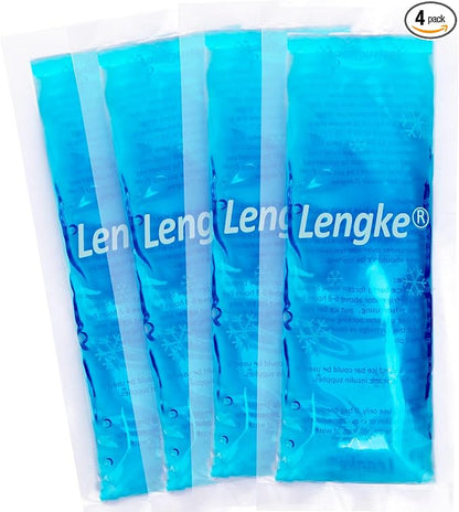 Leng Ke Ice Pack TSA Approved for Travel, Small Ice Packs, Reusable Ice Packs by Lengke