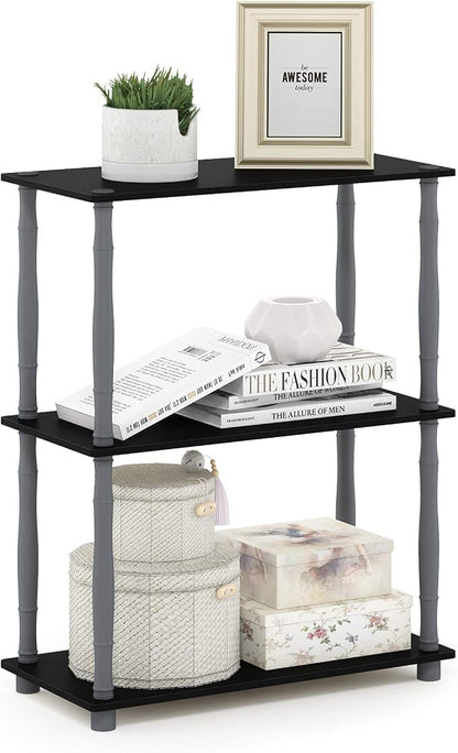 Furinno Turn-N-Tube 3-Tier Compact Multipurpose Shelf Display Rack by Furinno-FitsYourSpaceFitsYourBudget