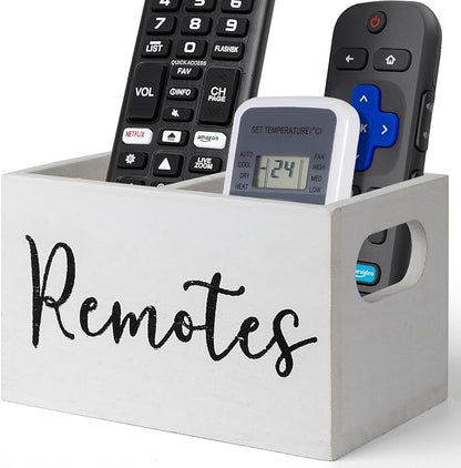 Remote Control Holder, Wooden TV Remote Holder by VACONICO