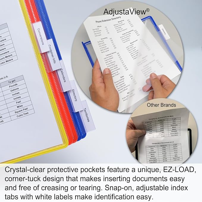 Ultimate Office AdjustaView 20-Pocket Desk Reference Organizer - Image 3