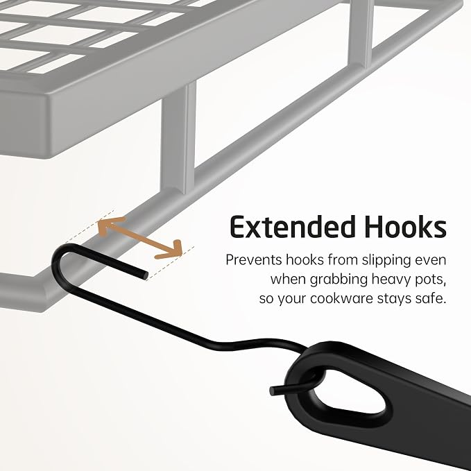 KES 30-Inch Pot Rack Wall Mounted - Image 7