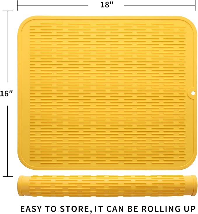 Silicone Dish Drying Mat for Multiple Usage, Easy clean, Eco-friendly, - Image 2