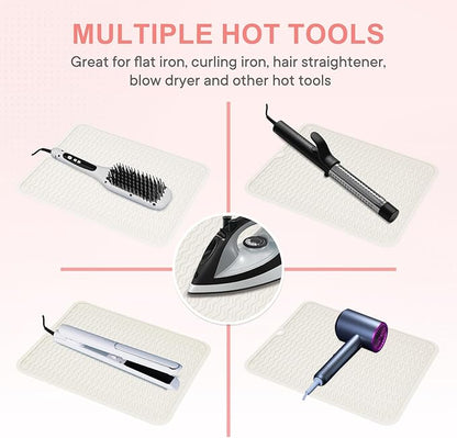 Oversize Silicone Heat Resistant Mat, Portable Travel Mat Cover - Image 5