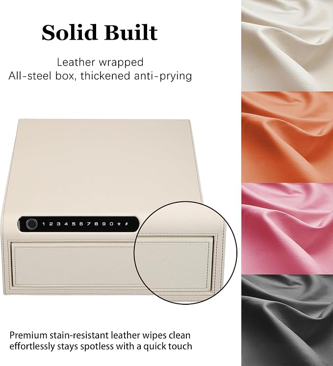 Jewelry Safe with Drawers，Biometric Fingerprint safe, Slide-Away Handgun Safe - Image 4