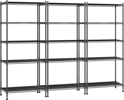Romorgniz 5-Tier Shelf 1010LBS Storage Shelves Adjustable Wire Shelving by Romorgniz