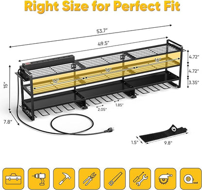 49.5" W Large Power Tool Organizer Wall Mount - Image 7