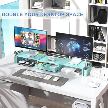 gianotter Dual Monitor Stand Riser, Desk Organizer - Image 6