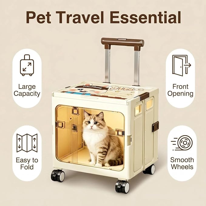 Foldable Sliding crates, Large-Capacity suitcases, Airplane Wheel Handbags - Image 4