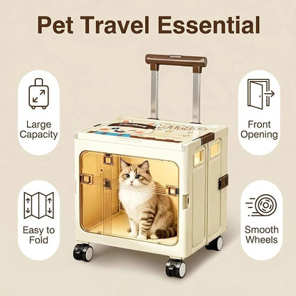 Foldable Sliding crates, Large-Capacity suitcases, Airplane Wheel Handbags - Image 4
