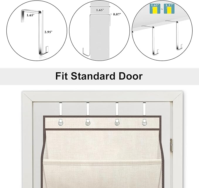 SLEEPING LAMB Over The Door Shoe Organizer - Image 6