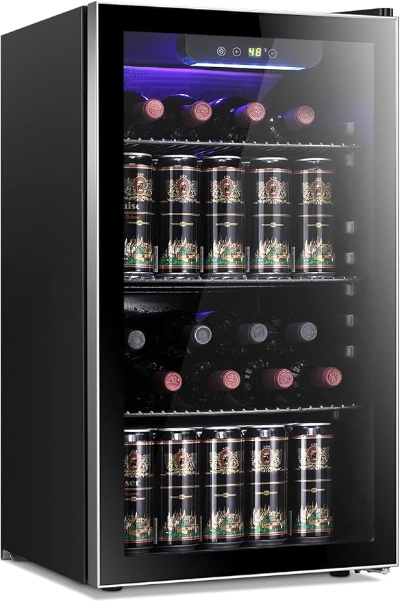Antarctic Star 26 Bottle 130 Can Wine Cooler/Cabinet Beverage Refrigerator Mini by AntarcticStar