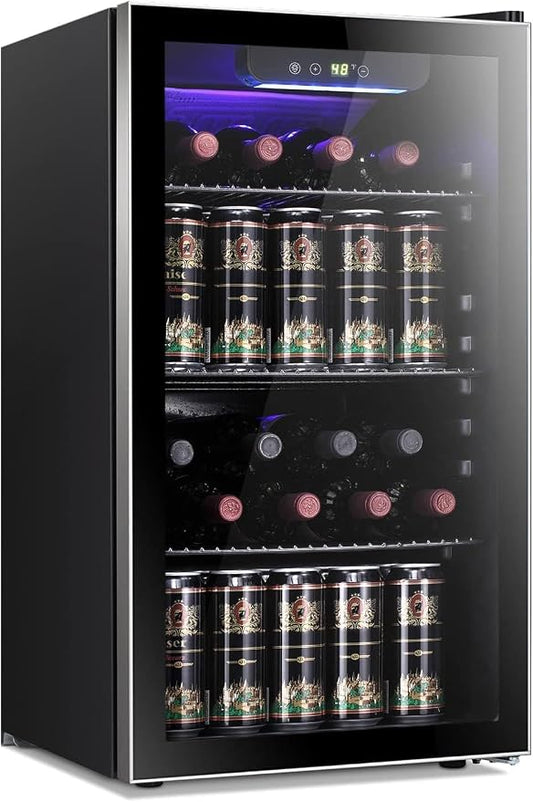 Antarctic Star 26 Bottle 130 Can Wine Cooler/Cabinet Beverage Refrigerator Mini by AntarcticStar