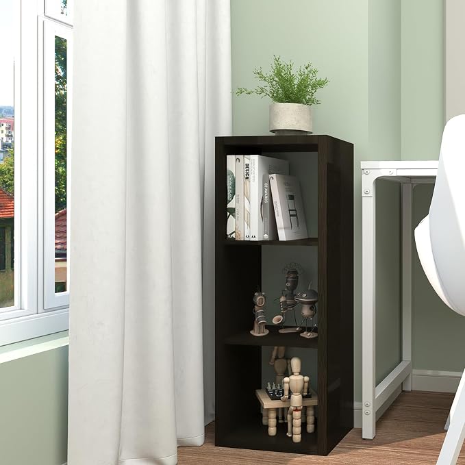 CTESNE【2026 Wooden Thick Frame 3 Cube Storage Organizer Shelf - Image 2
