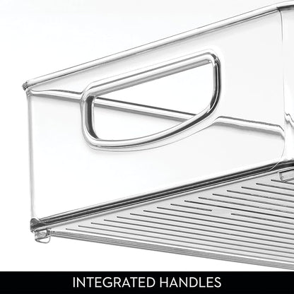 iDesign Stackable Clear Plastic Extra Long Pantry Organizers, - Image 8