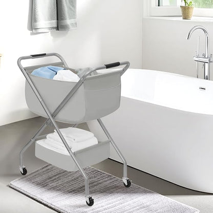 STORAGE MANIAC Collapsible Laundry Cart - Image 8