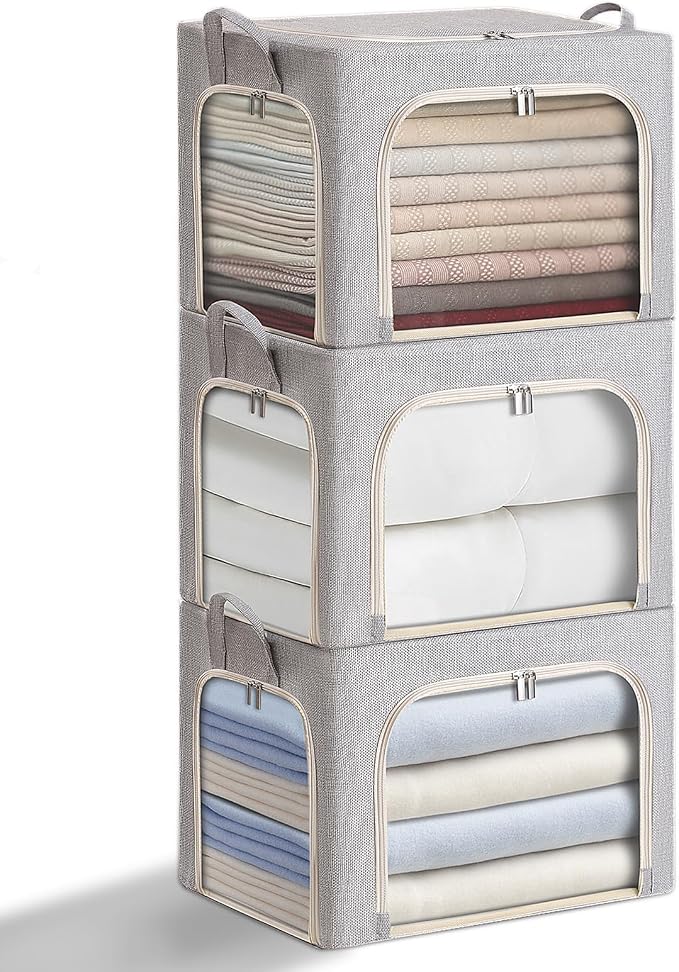 combocube 3-Side Zippered Openings Clothes Storage Bins by combocube