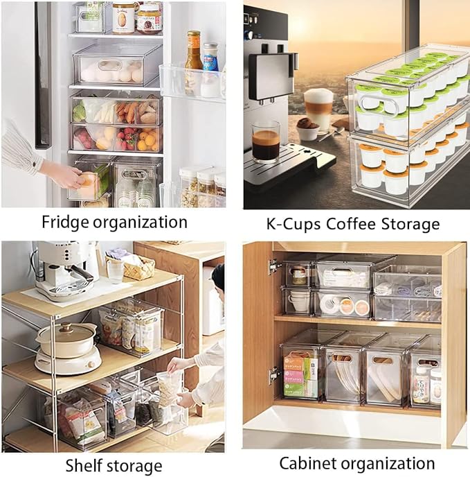 Mano Fridge Drawer Pull Out Stackable Bins - Image 4