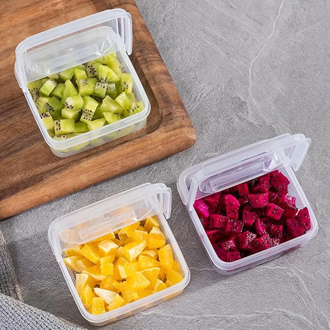 2Pack Sliced Cheese Container for Fridge, Flip Lid Clear Butter Block Cheese - Image 4