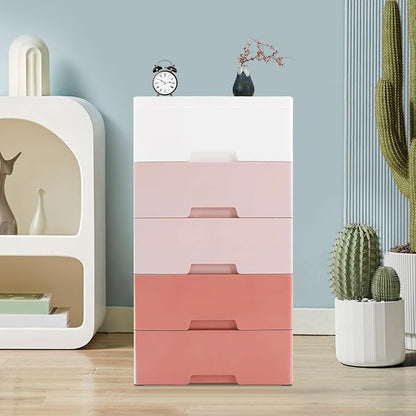 Plastic Drawers Dresser Storage Cabinet by Unknown
