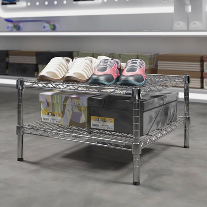 24" Deep x 24" Wide x 14" Height Wire Shelving Kit | 2-Tier | NSF Commercial - Image 2