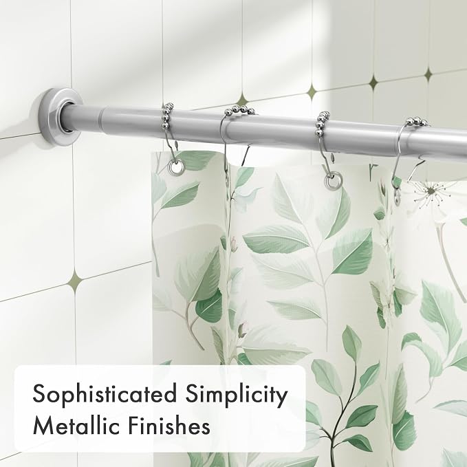 AmazerBath Spring Tension Shower Curtain Rod, 31-75 Inches Heavy Duty Tension - Image 4