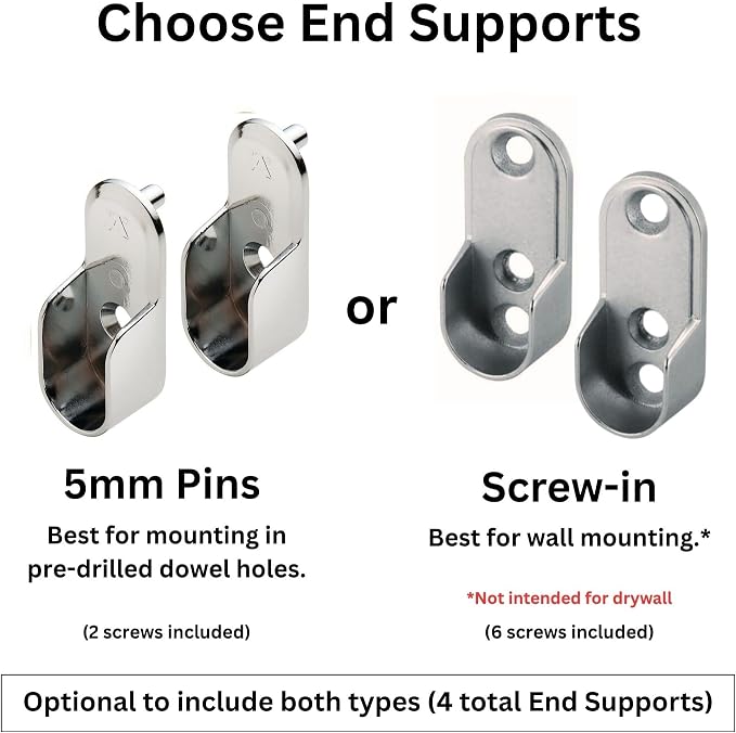 Custom cut to size oval closet rod - Image 3