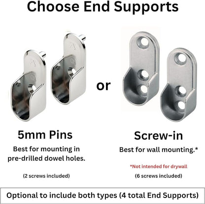 Custom cut to size oval closet rod - Image 3