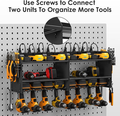CCCEI Modular Power Tool Organizer Wall Mount Charging Station, Garage Drill - Image 7