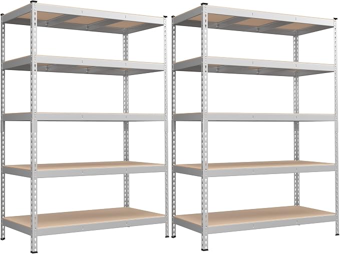 SONGMICS 5-Tier Storage Shelves, Load 2310 lb, Boltless Assembly, Adjustable by Unknown