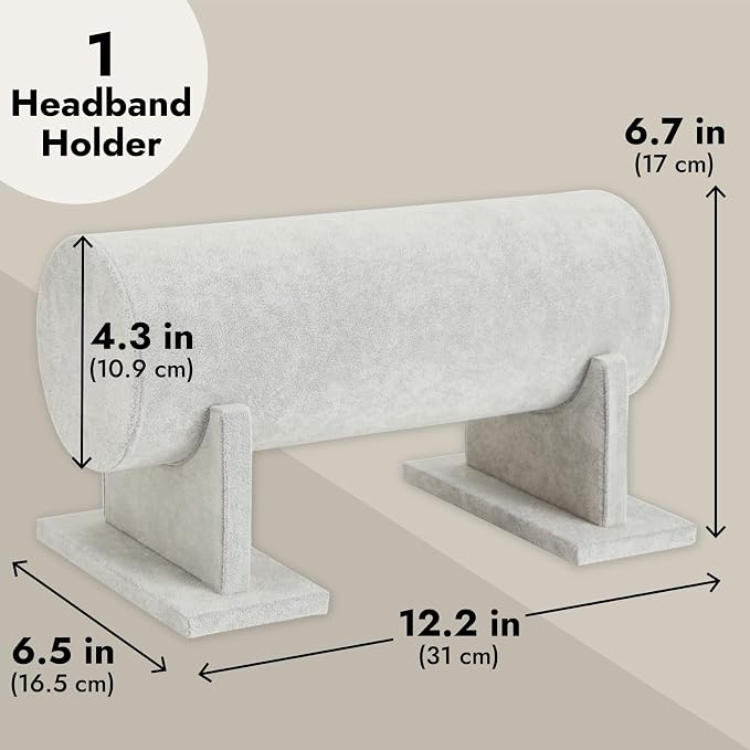 Juvale Velvet Headband Holder Stand - Image 4